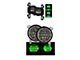 Quake LED Tempest 9-Inch RGB Headlights with 4-Inch Fog Lights; Black Housing; Clear Lens (20-24 Jeep Gladiator JT)