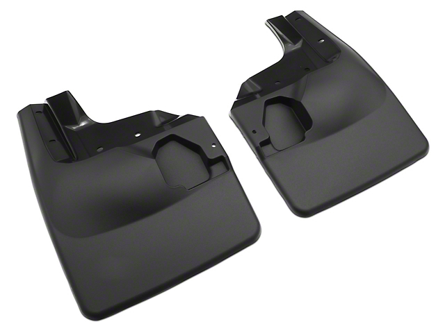 Weathertech No-Drill Mud Flaps; Front; Black (20-22 Jeep Gladiator JT Launch Edition, Rubicon)