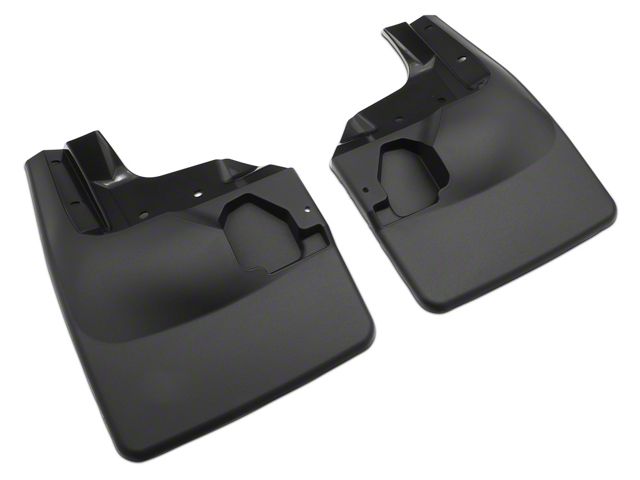 Weathertech No-Drill Mud Flaps; Front; Black (20-24 Jeep Gladiator JT Launch Edition, Rubicon)