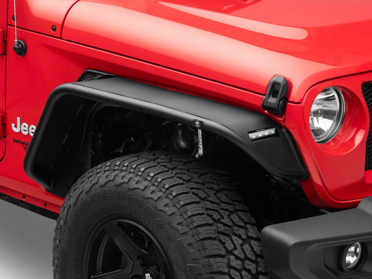 Jeep Wrangler Tubular Fender Flares; Front (18-23 Jeep Wrangler JL ...