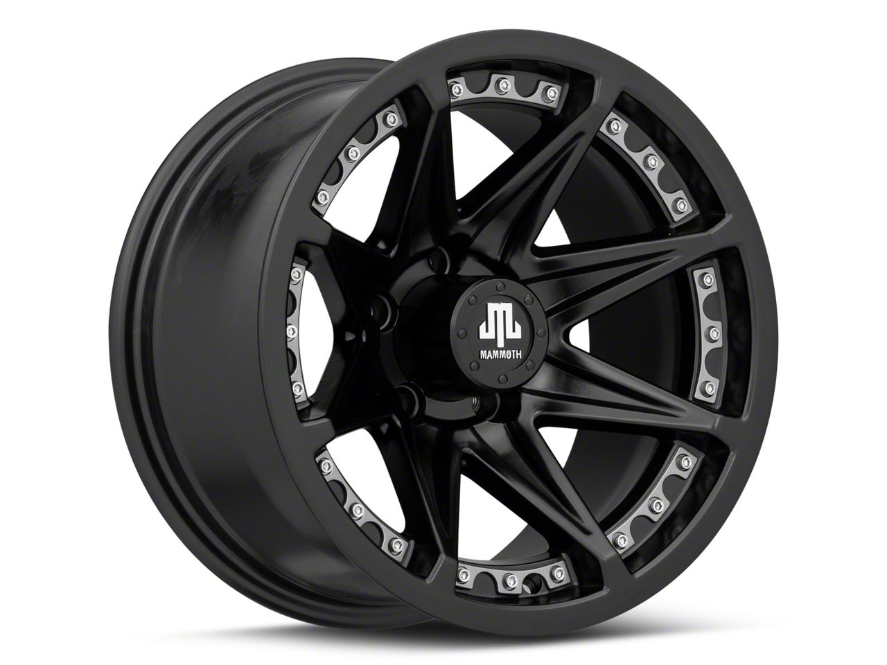 Mammoth Jeep Cherokee Type 88 Matte Black Wheel; 15x8 J133414 (84-01 