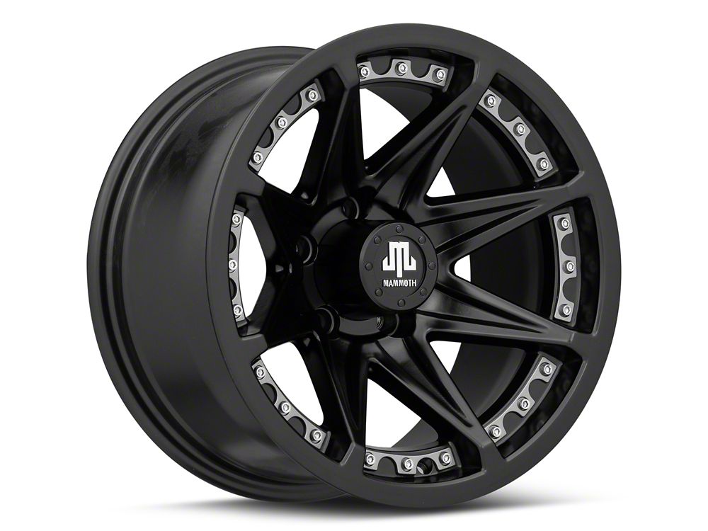 Mammoth Type 88 Matte Black Wheel; 15x8; -20mm Offset (97-06