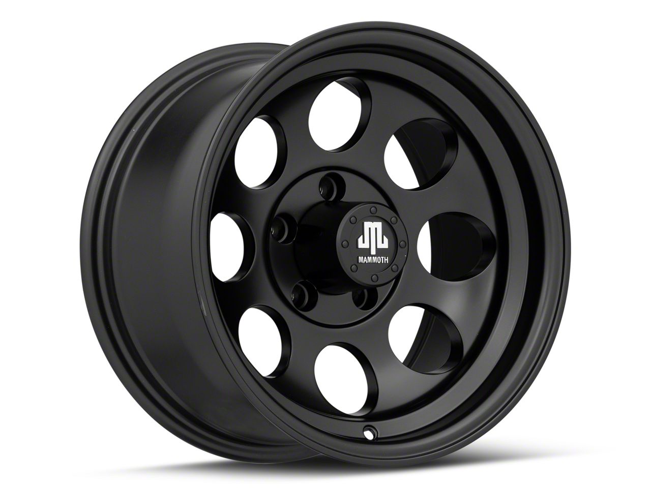 Mammoth Jeep Wrangler 8 Matte Black Wheel - 15x8 J133415 (87-95 Jeep ...