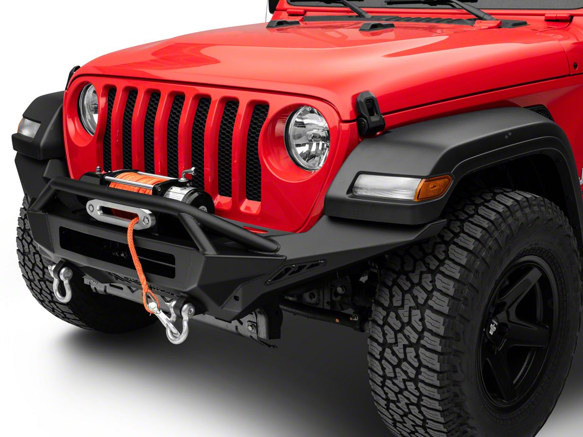 Addictive Desert Designs Jeep Wrangler Stealth Fighter Winch Front Bumper  with Top Hoop F961692080103 (18-23 Jeep Wrangler JL Rubicon) - Free Shipping