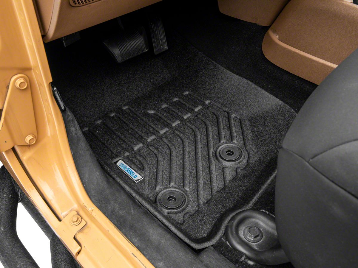 RedRock Jeep Wrangler TruShield Series Precision Molded Front and Rear Floor  Liners; Black J133453 (14-18 Jeep Wrangler JK 4-Door) - Free Shipping