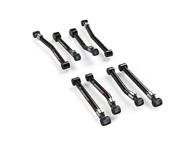 Teraflex Alpine IR Adjustable Front and Rear Control Arms for 2 to 4-Inch Lift (07-18 Jeep Wrangler JK)