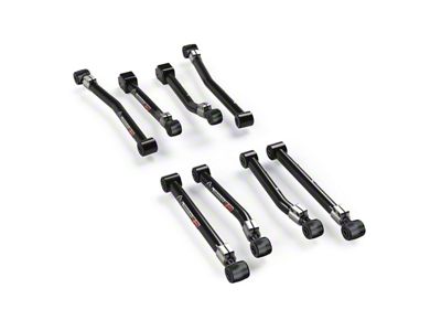 Teraflex Alpine IR Adjustable Front and Rear Control Arms for 2 to 4-Inch Lift (07-18 Jeep Wrangler JK)
