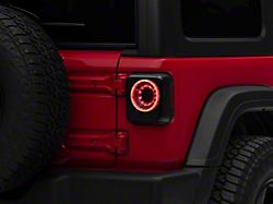 Sequential LED Tail Lights; Black Housing; Smoked Lens (18-23 Jeep Wrangler JL)