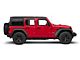 In-Channel Window Deflectors; Front and Rear; Smoke (18-23 Jeep Wrangler JL 4-Door)