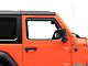 In-Channel Window Deflectors; Front; Smoke (18-24 Jeep Wrangler JL 2-Door)