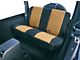 Rugged Ridge Neoprene Rear Seat Cover; Black/Tan (03-06 Jeep Wrangler TJ)