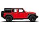 Tape-On Window Deflectors; Front and Rear; Smoke (18-24 Jeep Wrangler JL 4-Door)