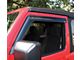 Tape-On Window Deflectors; Front; Smoke (18-24 Jeep Wrangler JL)