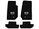 Lloyd All-Weather Carpet Front and Rear Floor Mats with Jeep Grille Logo; Black (07-10 Jeep Wrangler JK 2-Door)