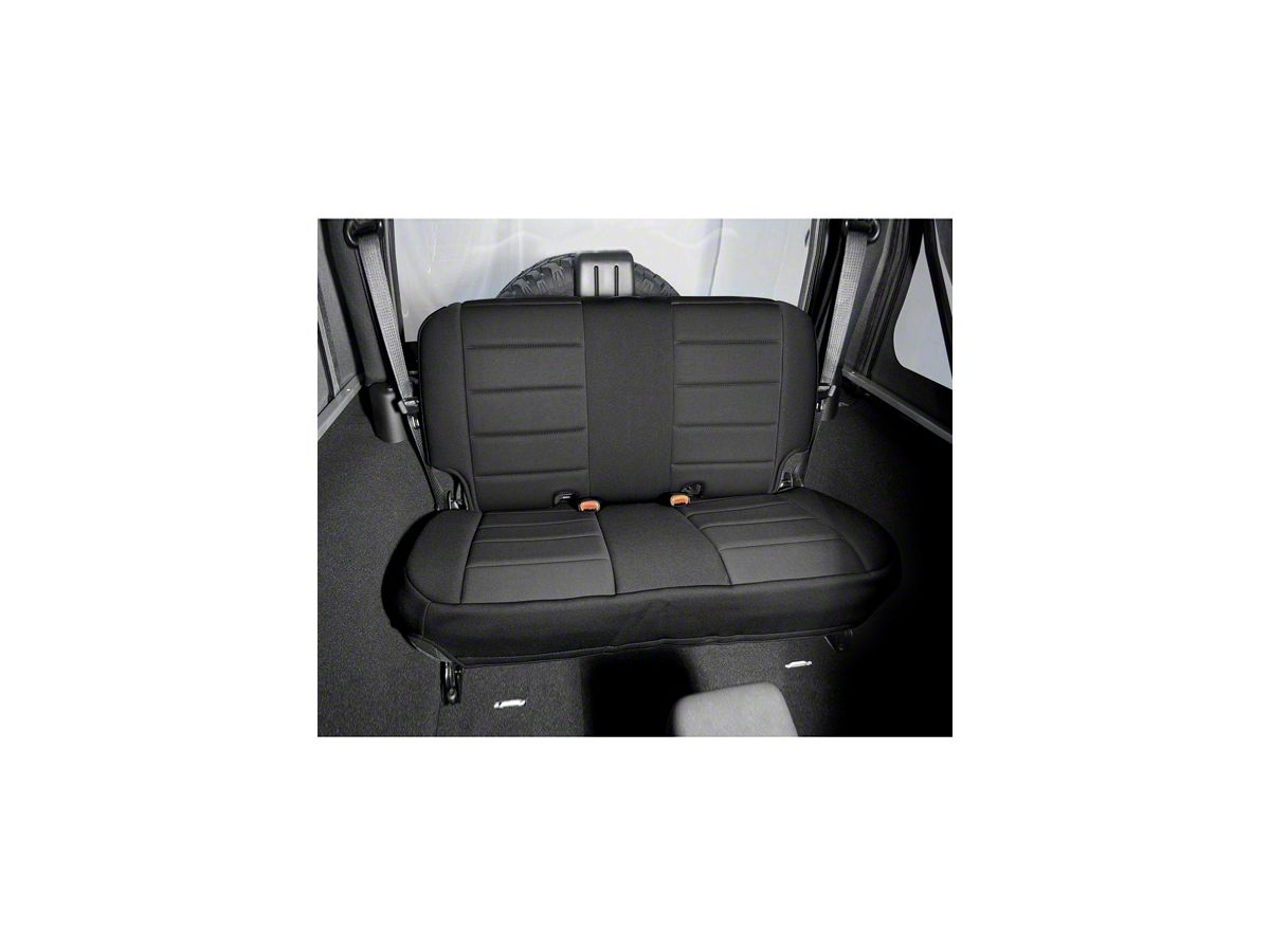 Rugged Ridge Jeep Wrangler Neoprene Rear Seat Cover - Black  (97-02 Jeep  Wrangler TJ)