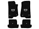 Lloyd All-Weather Carpet Front and Rear Floor Mats with Jeep Grille Logo; Black (18-24 Jeep Wrangler JL 2-Door, Excluding 4xe)