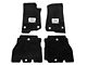 Lloyd All-Weather Carpet Front and Rear Floor Mats with Jeep Grille Logo; Black (18-24 Jeep Wrangler JL 4-Door, Excluding 4xe)