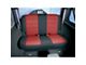 Rugged Ridge Neoprene Rear Seat Cover; Black/Red (03-06 Jeep Wrangler TJ)