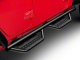 N-Fab Cab Length RS Nerf Side Step Bars; Textured Black (18-26 Jeep Wrangler JL 4-Door)