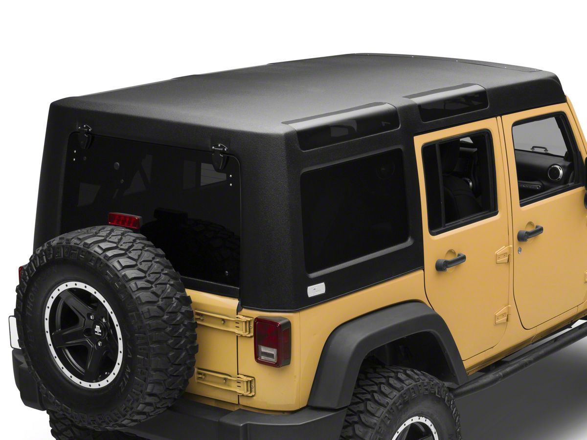 Patriot Fastbacks Jeep Wrangler Surfrider Hard Top; Textured Black 16310  (07-18 Jeep Wrangler JK 4-Door) - Free Shipping