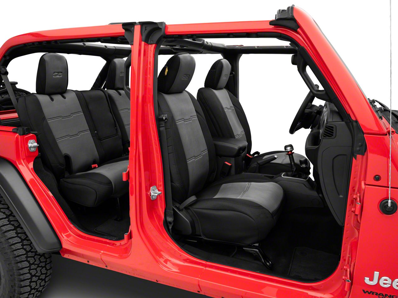 Smittybilt Jeep Wrangler GEN2 Neoprene Front and Rear Seat Covers ...