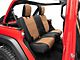 Smittybilt GEN2 Neoprene Front and Rear Seat Covers; Black/Tan (18-24 Jeep Wrangler JL 4-Door)