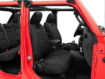 Smittybilt G.E.A.R. Custom Fit Front Seat Covers; Black (20-24 Jeep Gladiator JT)