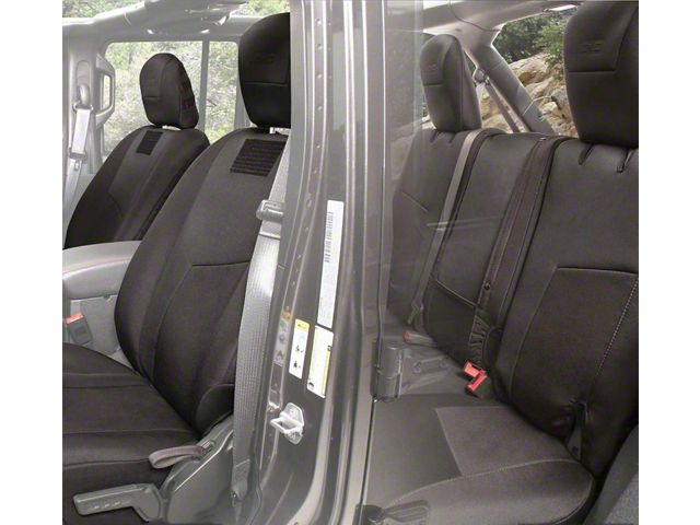 Smittybilt G.E.A.R. Custom Fit Rear Seat Cover; Black (18-24 Jeep Wrangler JL 4-Door)