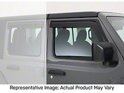 Ventguard Window Deflectors; Front; Carbon Fiber Look (18-23 Jeep Wrangler JL)