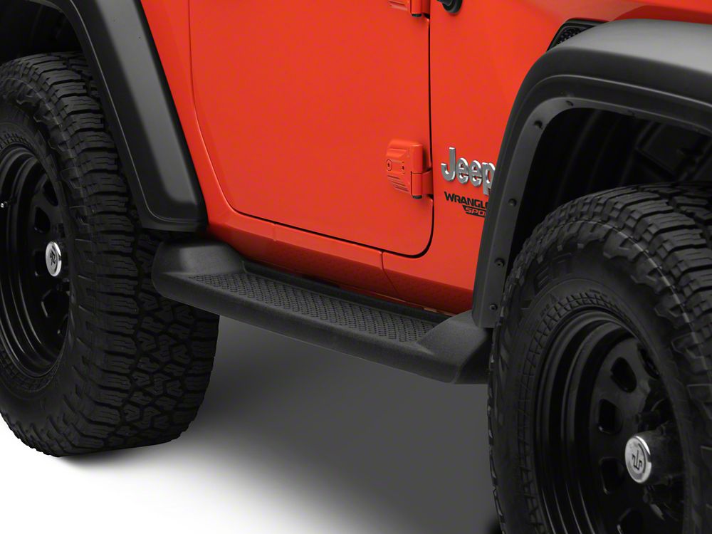 RedRock Molded ABS OE Style Side Step Bars (18-24 Jeep Wrangler JL 2 ...