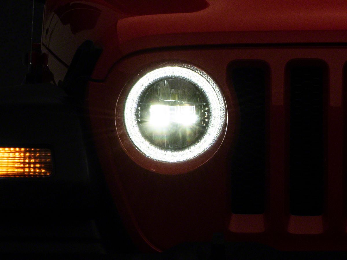 Raxiom Jeep Wrangler Axial Series LED Headlights; Black Housing; Clear Lens  J133763-JL (18-23 Jeep Wrangler JL) - Free Shipping
