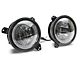 Raxiom Axial Series LED Headlights; Black Housing; Clear Lens (18-24 Jeep Wrangler JL)