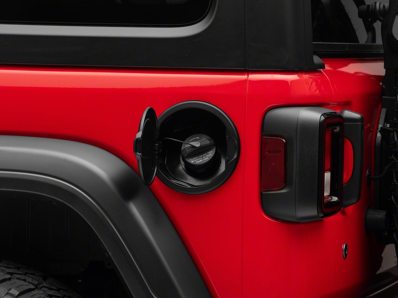 RedRock Jeep Wrangler Fuel Filler Door Cover; Matte Black J133781-JL (18-23 Jeep  Wrangler JL) Free Shipping