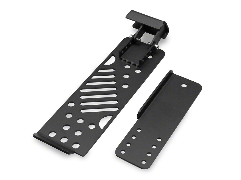 RedRock Dead Pedal Assembly; Matte Black (18-25 Jeep