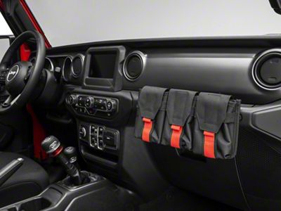 RedRock Alterum Series Grab Handle Storage Bag; Tri Pocket (07-23 Jeep Wrangler JK & JL)