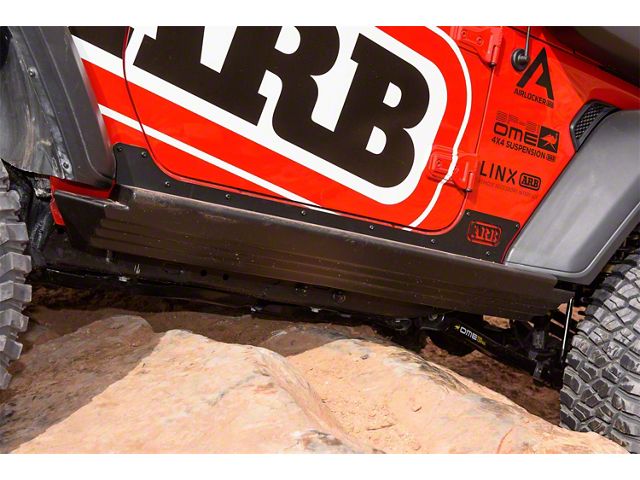 ARB Rock Sliders; Integrit Textured Black (18-24 Jeep Wrangler JL 2-Door)
