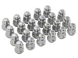 Chrome Acorn Lug Nut Kit; 13/16-Inch; Set of 23 (76-18 Jeep CJ5, CJ7, Wrangler YJ, TJ & JK)