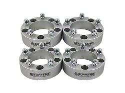 Supreme Suspensions 1.50-Inch Pro Billet Wheel Spacers; Silver; Set of Four (87-06 Jeep Wrangler YJ & TJ)