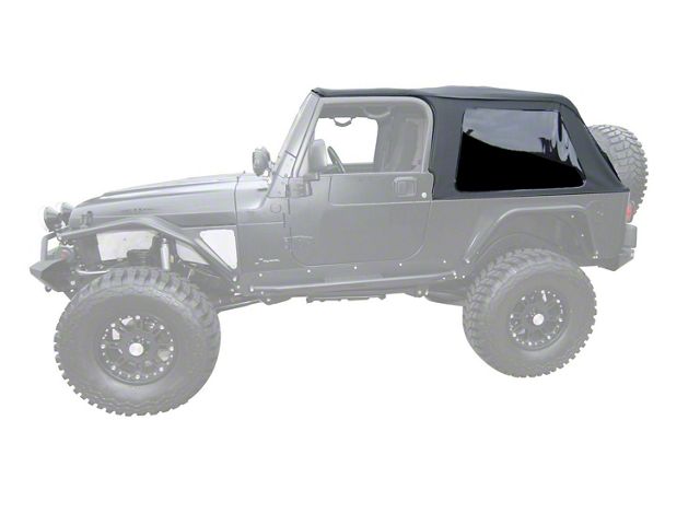 Frameless Trail Top Soft Top; Black Diamond (04-06 Jeep Wrangler TJ Unlimited)