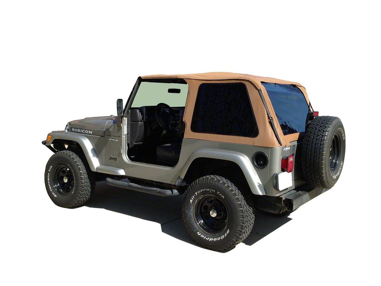 Replacement Soft Top Dark Tan Denim Bestop Jeep Wrangler TJ year 97-02