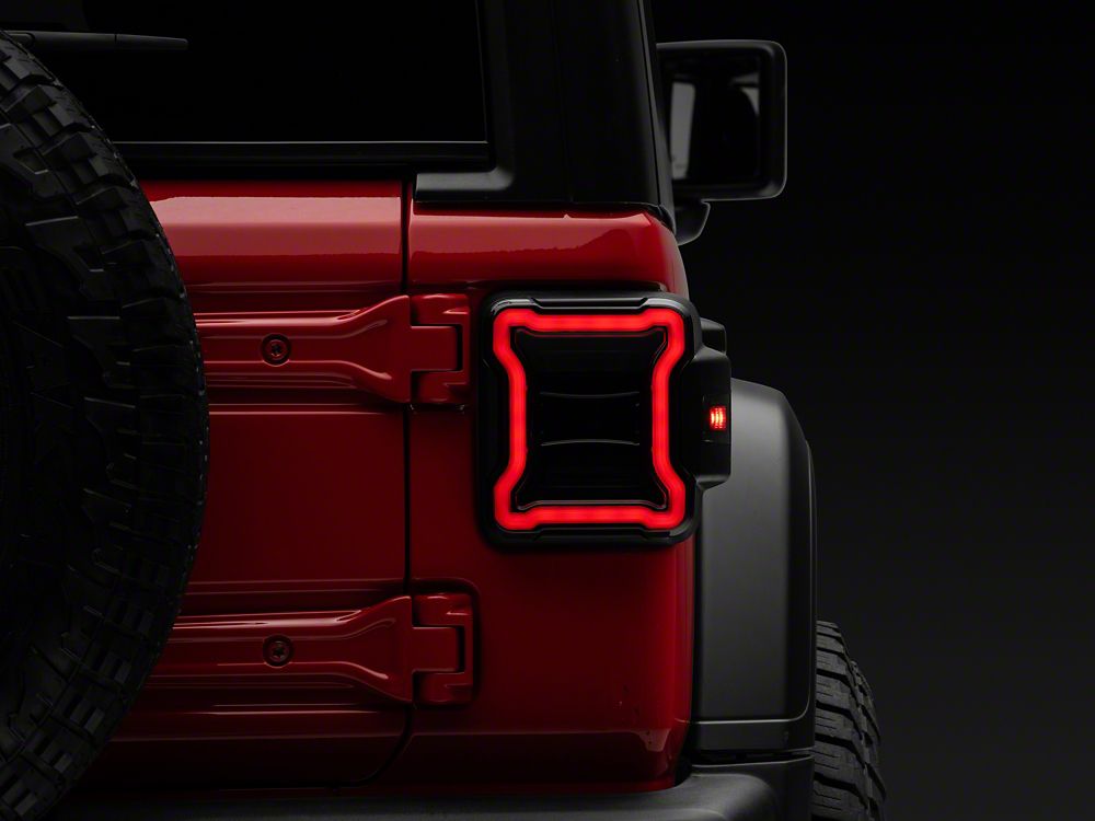 Raxiom LED Tail Lights; Black Housing; Smoked Lens (18-24