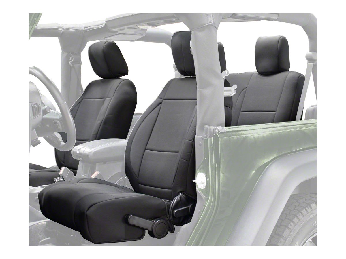King 4WD Jeep Wrangler Neoprene Front and Rear Seat Covers; Black 11010301 ( 08-12 Jeep Wrangler JK 2-Door) - Free Shipping