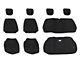 King 4WD Neoprene Front and Rear Seat Covers; Black (08-12 Jeep Wrangler JK 2-Door)