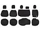 King 4WD Neoprene Front and Rear Seat Covers; Black (18-24 Jeep Wrangler JL 4-Door)