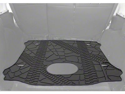 King 4WD Premium Four-Season Cargo Liner with Subwoofer Cutout; Black (14-18 Jeep Wrangler JK 4-Door)