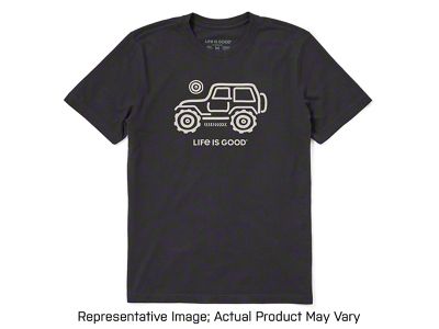 Life is Good Men's Native Off Road Crusher T-Shirt - Heather Gray