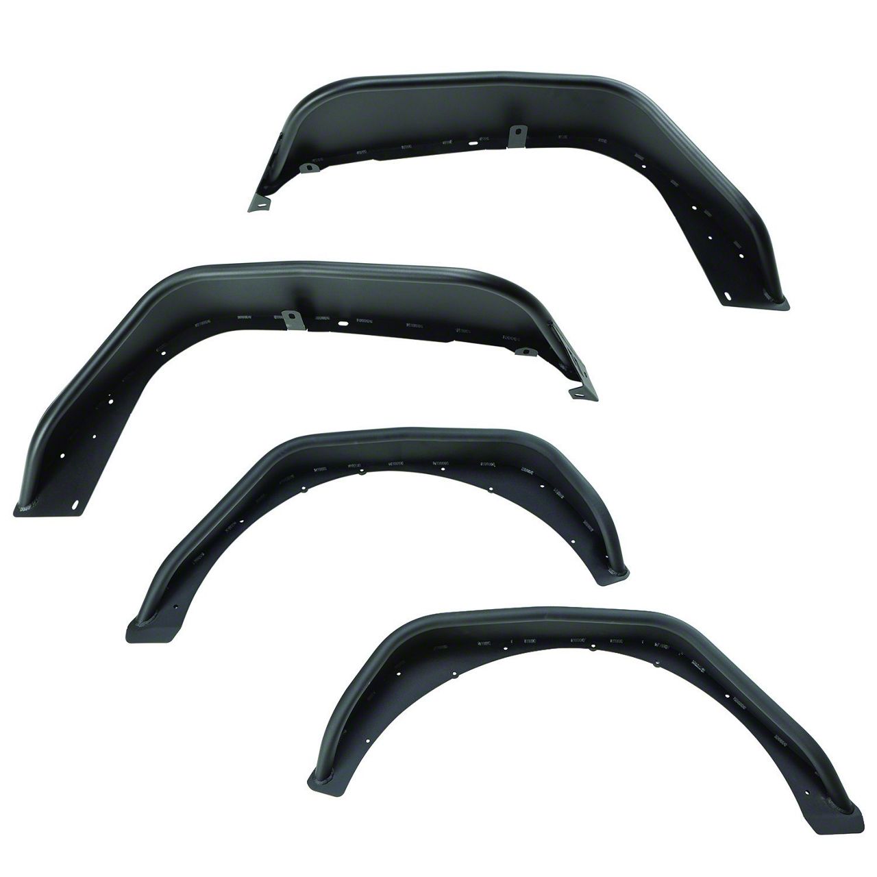 Rugged Ridge HD Steel Tube Fender Flares; Front and Rear (18-23 Jeep Wrangler JL)