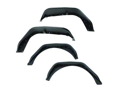 Rugged Ridge HD Steel Tube Fender Flares; Front and Rear (18-24 Jeep Wrangler JL)