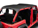 Bestop Safari-Style Header Bikini Top; Black Diamond (18-26 Jeep Wrangler JL 4-Door)