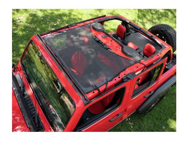Bestop Targa-Style Bikini Top; Mesh (18-24 Jeep Wrangler JL 4-Door)